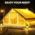 thumbnail image 4 of Slsy Large Inflatable Camping Tent, Blow Up Tent with Room, Easy Setup 6-8 Person Inflatable SUV Tent Waterproof Oxford Family Tent with Extended Balcony, Mesh Windows, Stove Jack, Pump, 4 of 9