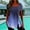 1# Dark Blue summer tops 2023 women, variant on Dyegold Summer Tops for Women 2023 Trendy, Summer Shirts for Women Side Slit Button Ombre Tshirt Square Neck Short Sleeve Blouses Vintage Floral Print Tunics