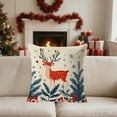 thumbnail image 6 of Seyotauo Winter Christmas Pillow Covers 18x18 Inch Blue Xmas Tree Decorative Throw Pillowcases Outdoor Holiday Seasonal Farmhouse Cushion Cases Decor for Sofa Couch Bed, 6 of 6