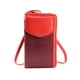 thumbnail image 2 of Cartera de billetera pequeña para teléfono cruzado para mujer | Ranuras para tarjetas de crédito RFID | Cierre de cremallera | Soporta hasta smartphones de 6,5" | Negro, Beige, Rojo, Azul Claro, 2 of 9