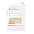 thumbnail image 6 of Bellemave Twin Over Twin Bunk Bed with Storage Drawer and Shelves Stylish Storage Bunk Bed with Built-in Shelves Twin Bunk Bed Frame for Teens, Adults, White, 6 of 11
