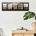 thumbnail image 5 of Natural Finish Collage Panoramic Frame - Black Mat, Holds Five 5x7 Photos , UV Acrylic, Wall, 5 of 8