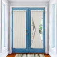 thumbnail image 2 of Pure Apricot Door Curtains for Door Window, French Sidelight Front Back Door Curtains With Tieback, Simple Solid Color Kitchen Rod Pocket Drapes Panel, 54"x72", 2 of 5