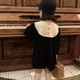 thumbnail image 5 of GYRATEDREAM Girls Long Sleeve Dress Casual Vintage Peter Pan Collar Swing Party Dress Age 3-8 Years, 5 of 9