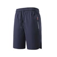 thumbnail image 4 of EOYWHK Gym Shorts with Pockets Elastic Waist Workout Shorts for Men Soft Lightweight Breathable Comfort Athletic Shorts for Men Dark Blue, Size S, 4 of 8