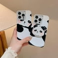 thumbnail image 5 of Designed for iPhone Case,Cute Cartoon Panda Pattern Smooth Shockproof Protective Cover Phone Case (iPhone 14 Pro,White), 5 of 5