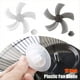 thumbnail image 3 of Aspas de Ventilador de Plástico de 12 Pulgadas, 5 Aspas con Tapa de Tuerca para Ventilador de Pedestal de Pie, Ventilador de Mesa, Accesorios Generales, A, 3 of 5