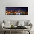 thumbnail image 3 of AatoeaX "Chicago Cubs Pride Lighting Across Downtown Skyline II, Chicago, Illinois, USA" Images Canvas Print Modern Wall Art Canvas Poster – Aesthetic Print Decor ,16"x16",Black Frame, 3 of 5