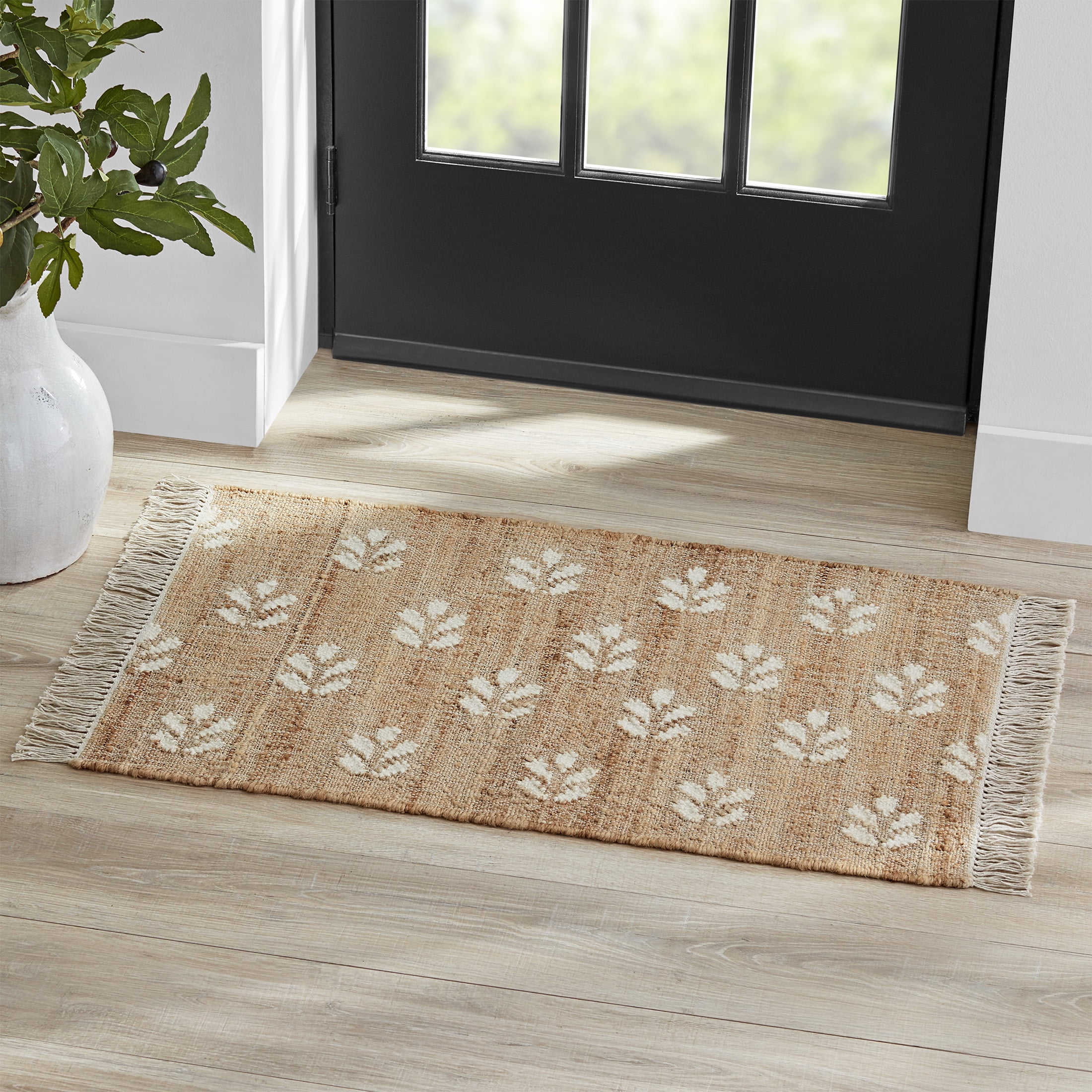 Better Homes & Gardens Floral Jute 2 x 3 Accent Rug by Dave & Jenny Marrs  (图4) Better Homes & Gardens Floral Jute 2 x 3 Accent Rug by Dave & Jenny Marrs  (图4)