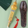 thumbnail image 1 of Hulusi Chino Hecho A ManoFlauta de cucurbitáceas étnica Flauta de calabaza clásica Exquisito folk Hulusi para amantes de la música, 1 of 8