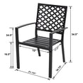 thumbnail image 3 of Nuu Garden  4PCS Stackable Iron Dining Chair, 3 of 5