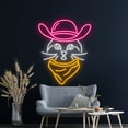 thumbnail image 2 of Handmadetneonsign Cowboy Cat Neon Sign, Cowboy Cat Led Signs, Cowboy Cat Wall Led lights, Cowboy, 2 of 5
