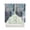 Blue Gray White, variant on Sage Green Grey Swag Valances for Windows, Modern Oil Painted Abstract Art Aesthetics Rod Pocket Sheer Valances for Windows, Swag Toppers Light Filtering for Kitchen Living Room 2 Panels 36''x36''