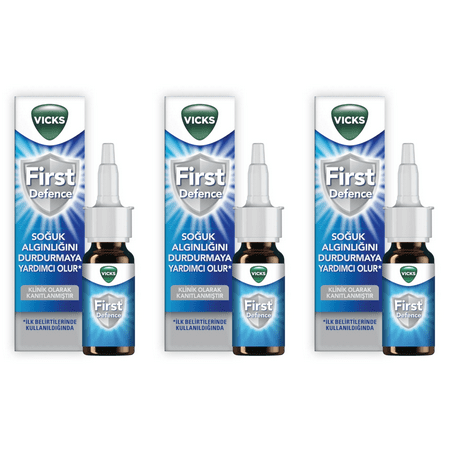 Vicks First Defence Nasal Spray 15ml - 3 Packs