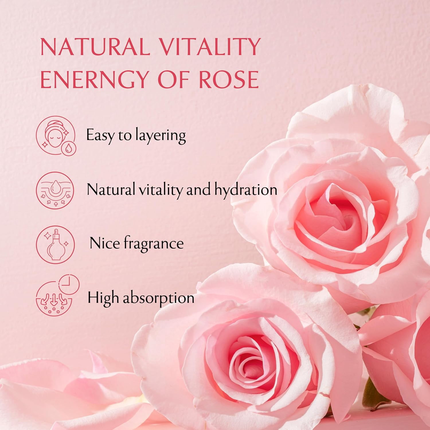 Neogen Hyal Glow Rose Essence Hydrating Facial Toner, 5.4 fl oz and 120 sheets