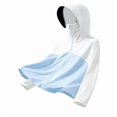 thumbnail image 4 of Kids UPF 50+ Sun Protection Hoodie Jacket 2-15Y, Ice Silk Breathable Anti-UV Coat for Boys Girls, Outdoor Lightweight Quick Dry Sun Protection Wear Blue 7 Years, 4 of 9