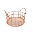thumbnail image 1 of Ounissouiy Cubo de almacenamiento de hierro de con asa, cesta para artículos diversos, organizador de aperitivos, cestas de Control remoto, Almacenamiento y organización del hogar Oro rosa, 1 of 6