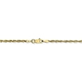 thumbnail image 3 of 10K Yellow Gold 2.25mm Diamond Cut Extra-Lite Rope Chain, 3 of 3