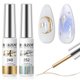 thumbnail image 1 of Set de esmaltes de uñas en gel RARJSM Metallic Chrome Mirror 8 ml x2, 1 of 6