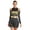 Black, variant on Women's School Musical Party Cheerleading Pleated Leotard Dress Uniform Outfit Black S