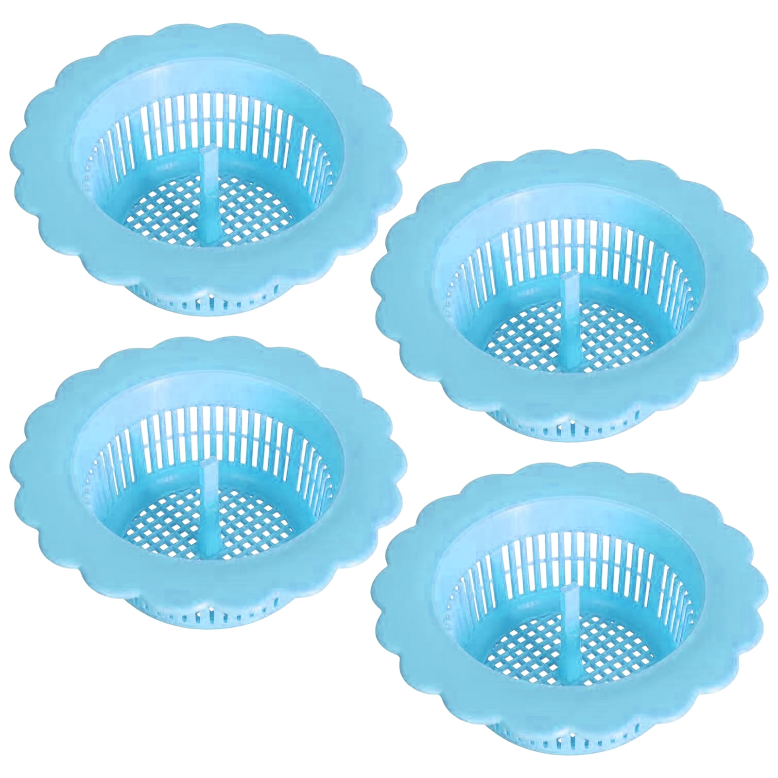 4Pcs Sink Drain Strainers Hollow Out Fine Mesh Smooth Surface Small ...