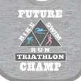 thumbnail image 4 of Inktastic Future Triathlon Champ Run Swim Boys or Girls Baby Bib, 4 of 4