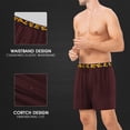 thumbnail image 3 of Natural Feelings Men's 5-Pack Cotton Knitted Comfort Loose Boxer Shorts Elastic Waistband Underwear, 3 of 7