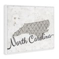 thumbnail image 2 of Stupell Industries Farmhouse North Carolina Patterned Grey US State Design Canvas Art, 40 x 30, by Ziwei Li, 2 of 7
