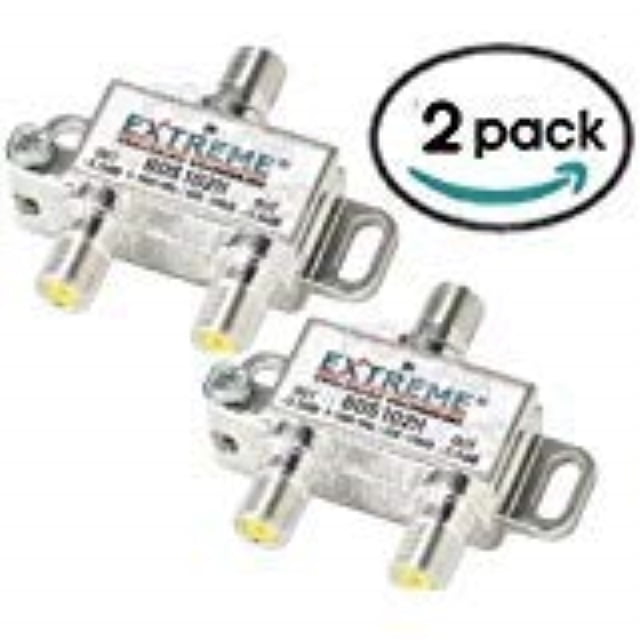 3 Pack cableTVamps 2 Way Extreme HD Digital 1GHz HIGH Performance Coax Cable Splitter BDS102H 