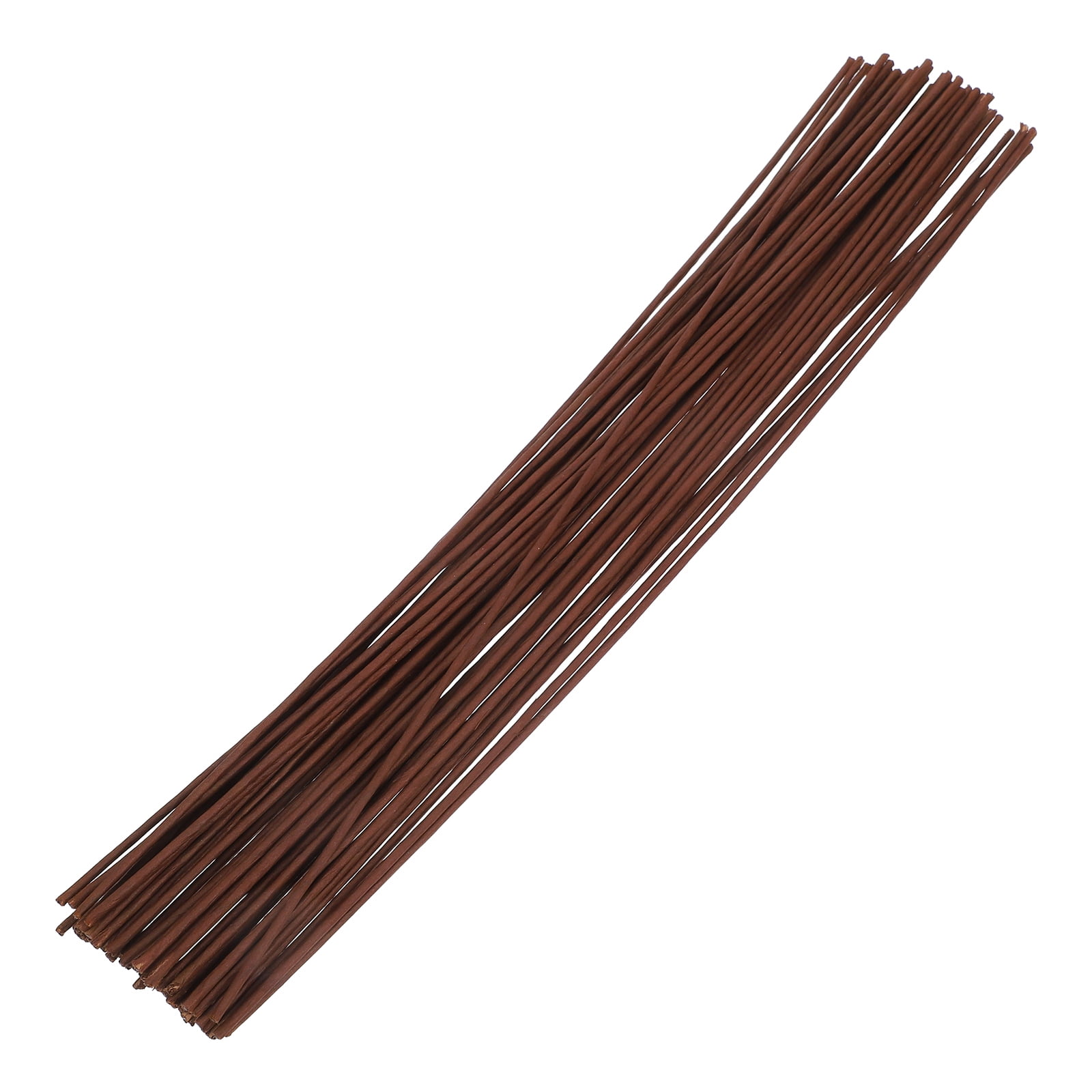 OUNONA OUNONA 150 PCS Brown Floral Stems Wire for Bouquets Artificial Flowers DIY Arrangements
