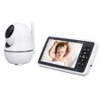 thumbnail image 4 of Monitor para bebés SM50 Monitor para bebés con vídeo inalámbrico HD de 5 pulgadas con cabezal esférico Cámara de visión nocturna de seguridad Monitoreo de temperatura Intercomunicador bidireccion, 4 of 10