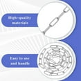 thumbnail image 2 of 13.1 feet Stainless Steel Coil Chain Link,QZS Metal Safety Chain,Proof Coil Chain Links,Heavy Duty Chain Links,Long Durable Links for Hanging Plant, Hanging Clothes,Shade Sail Set of 4, 2 of 7