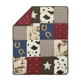 thumbnail image 6 of Sweet Jojo Designs Wild West Cowboy Red Blue and Brown 3 Piece Mini Crib Bedding Set, 6 of 6