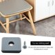 thumbnail image 2 of 16pcs Furniture Sliders 40mm Furniture Leg Protectors With Screws Square Chair Leg Protectors Furni, 2 of 5