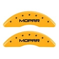 thumbnail image 2 of MGP 4 Caliper Covers Engraved Front & Rear MOPAR Yellow finish black ch Fits select: 2019 JEEP CHEROKEE LIMITED, 2015-2018 JEEP CHEROKEE LATITUDE, 2 of 6