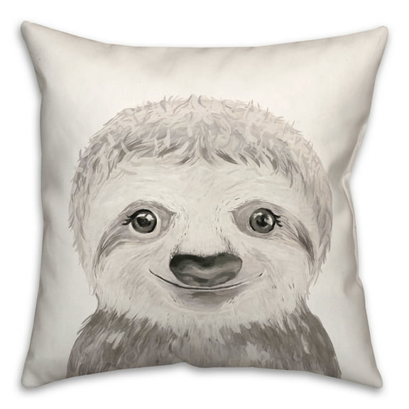 Creative Products Baby Sloth 18 x 18 Spun Poly Pillow