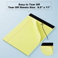 thumbnail image 4 of DORFAS Legal Pads 8.5 x 11 College Ruled Note Pads 8.5 x 11.75 Yellow Notepad 80gsm Lined Paper Pads, 30 Sheets per Pad, 2 Pack Perforated Writing Pads Perfect for Office, Home, School, 4 of 7