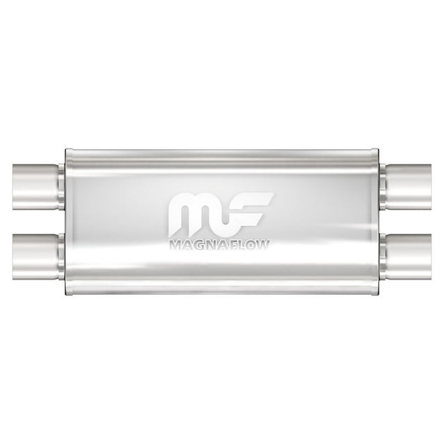 Magnaflow Performance Exhaust Muffler 12469 Dual 3 Inch Inlets; Dual 3 Inch Outlets; 18 Inch Body/24 Inch Overall Length