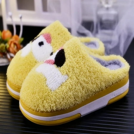 

CoCopeanut 2021 New Indoor Cute Plush Rabbit Puppy Slippers Female Cotton Shoes Sliders Home Warm Platform Woman Bunny Fuzzy Slippers