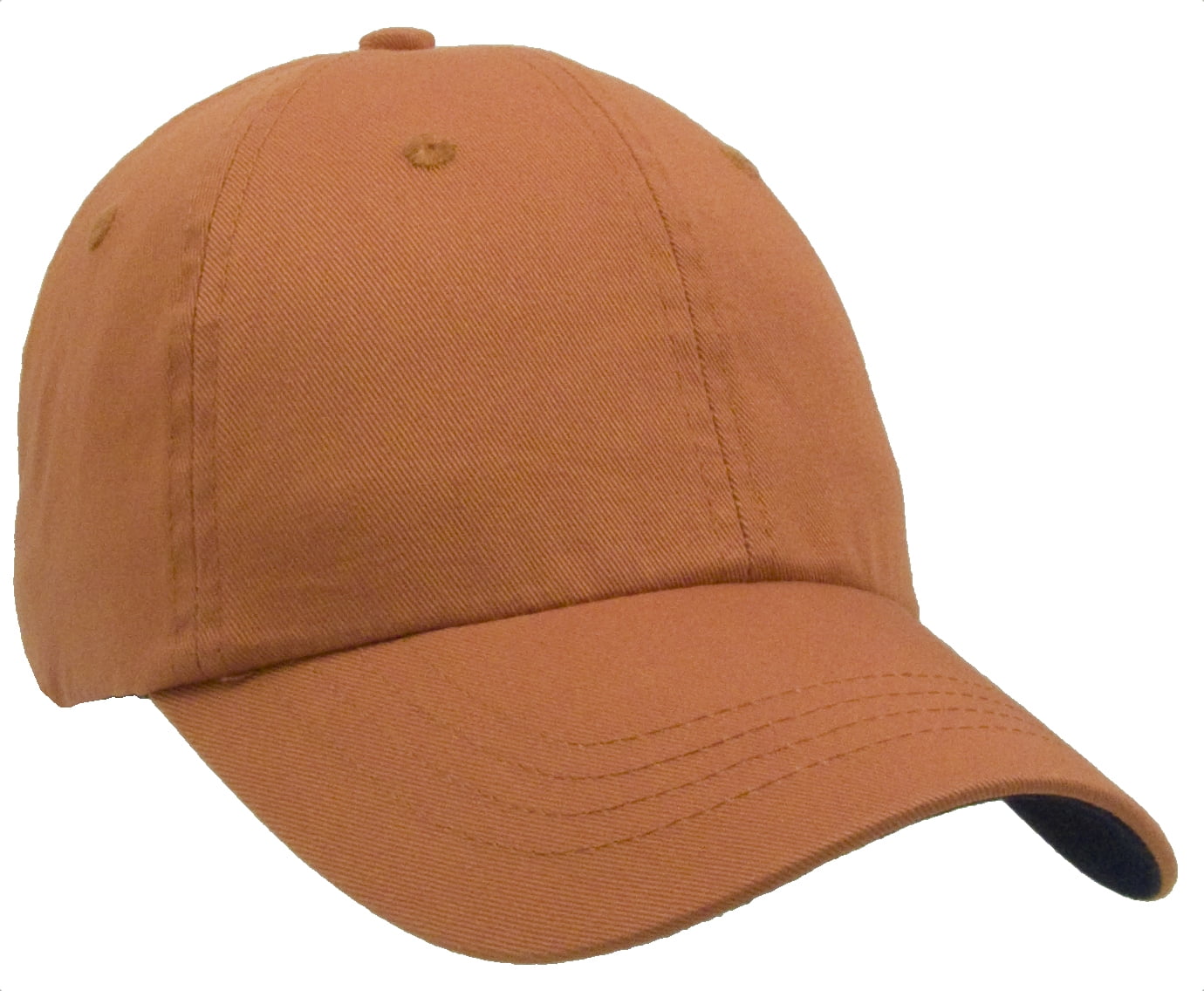New SelfFabric Closure with Deluxe Ring Buckle Baseball Cap Outdoor Hat Tangerine/Navy