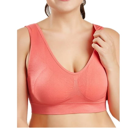 

SpringTTC Women Seamless High Stretch Padded Wirefree Sports Bra