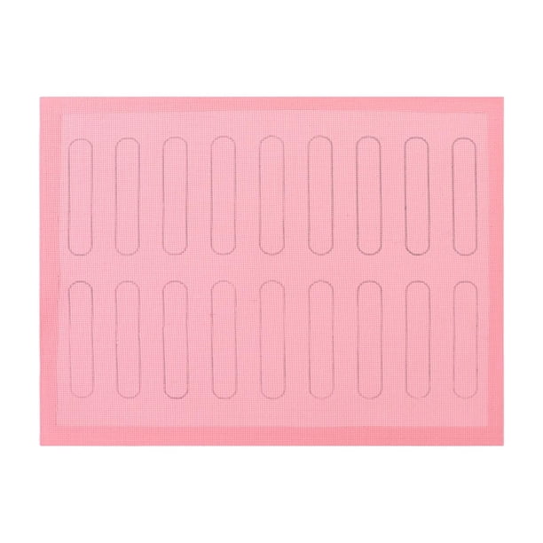 Esterilla de silicona para hornear, reutilizable, resistente al calor, para hacer pan, para hornear pasteles y horno. Rosa
