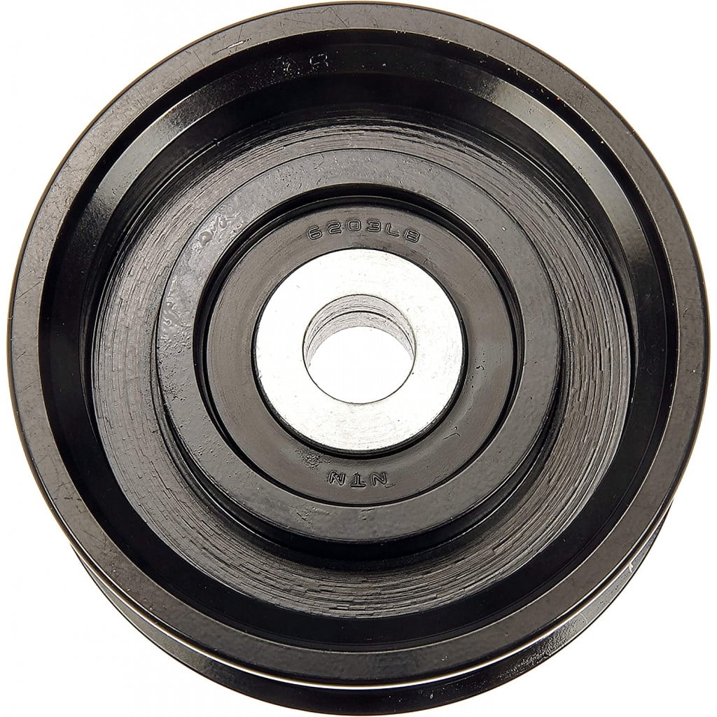 KarParts360 For Toyota Land Cruiser 1998-2007 Idler Pulley | Steel | Serpentine Belt Type | Black | 6 Groove | 11.5 Mm. Inside Diameter | 2.4 Mm. Material Thickness | 11927EA000, 166040F010