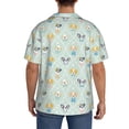 thumbnail image 6 of Picia Different Breeds of Dogs Men's Linen Shirts Short Sleeve Cuban Beach Shirts Casual Shirts Button Down Shirt for Men Beach Summer Wedding Shirt-Medium, 6 of 7