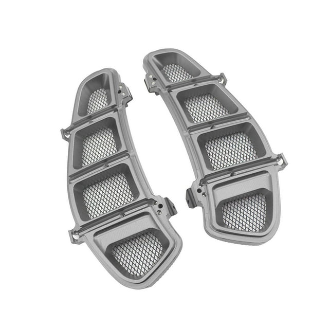 1 Pair Motorcycle Radiator Guard Cover for VESPA Radiator Water Cooler Grille Aluminum Radiator Grille GTS 250 2013-2020 Titanium