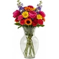 thumbnail image 4 of Large Clear Glass Vase for Flowers, Modern Decorative Table Vase for Home Décor, 4 of 9