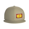 thumbnail image 2 of Flat Brim Hats for Men Grunge Style New-Mexico-Flag Hip-Hop Snapback Hat Skeleton Hats, 2 of 7