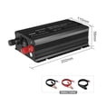 thumbnail image 2 of Pure Sine Wave DC 12V To AC 110 V Car Power Inverter Adapter Converter with 3.1A Dual USB ,Easy to Use, 2 of 5