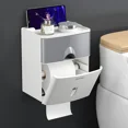 thumbnail image 2 of Nordic Pink Bathroom Essential: Waterproof Double-Layer Multi-Functional Toilet Paper Holder with Creative No-Drill Design – Moisture-Resistant Roll Storage for Hygienic, Organized Home Living, 2 of 6