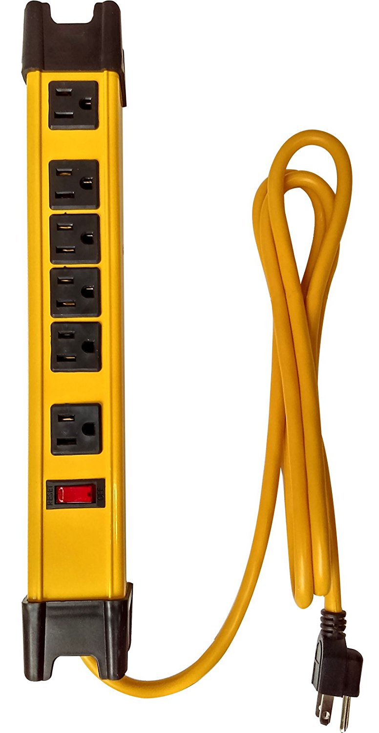 Premium Heavy Duty Industrial Metal Housing Power Strip Surge Protector